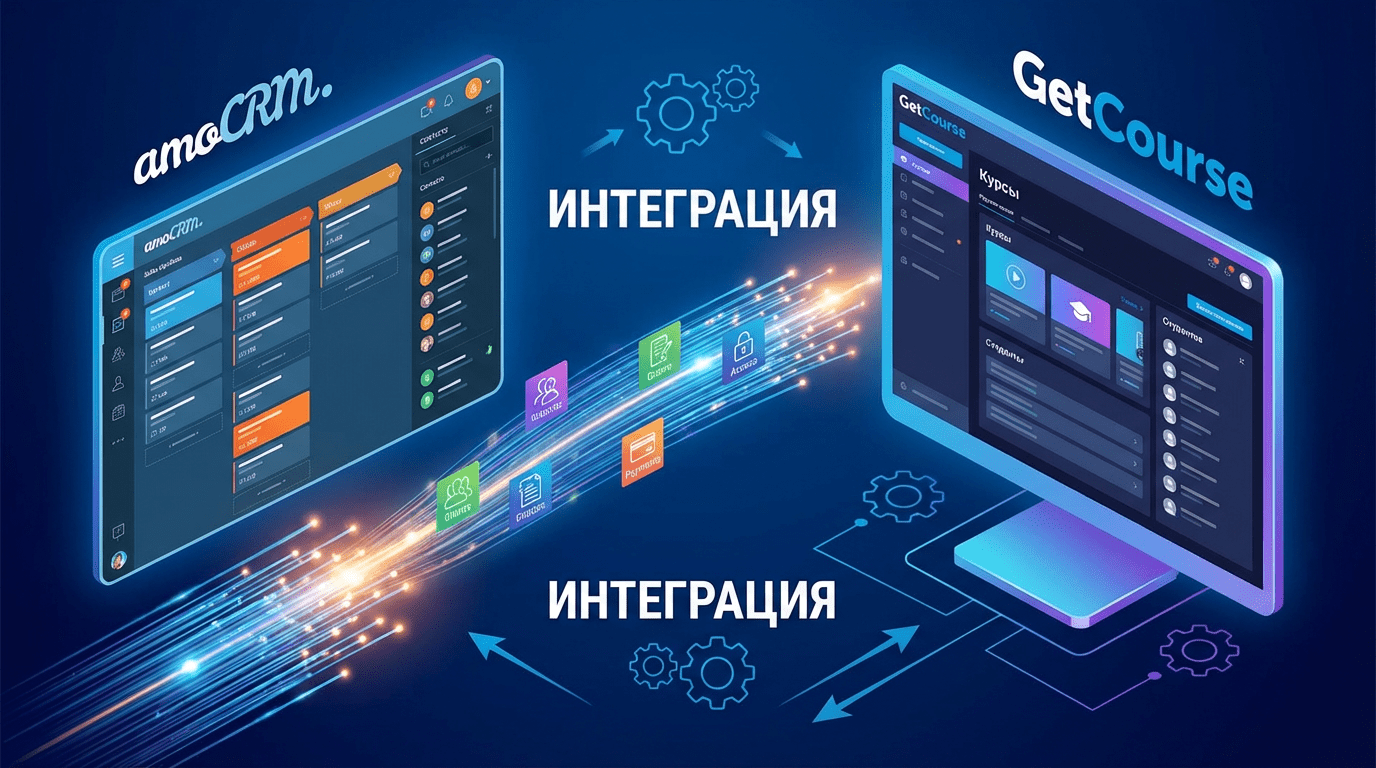Интеграция amocrm и getcourse: автоматизация бизнес-процессов без лишних затрат
